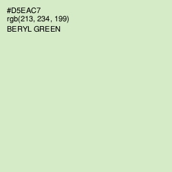 #D5EAC7 - Beryl Green Color Image